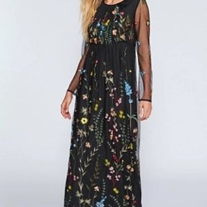 Free People Yasmin Embroiered Maxi Dress - Size S
